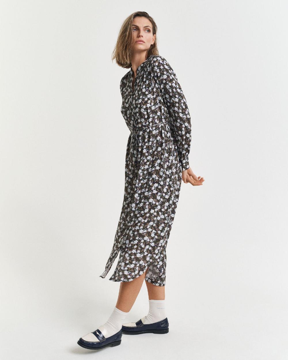 gant Floral Print Dress classic blue