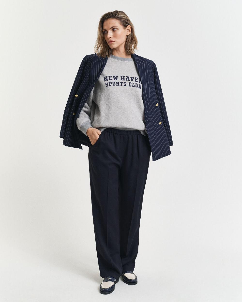 Gant Fluid Pants Evening Blue