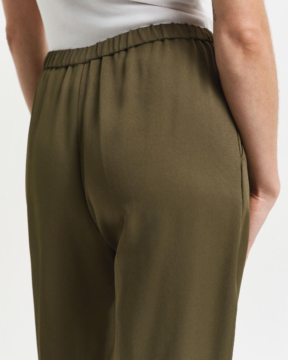 Gant Fluid Pants Moss Green