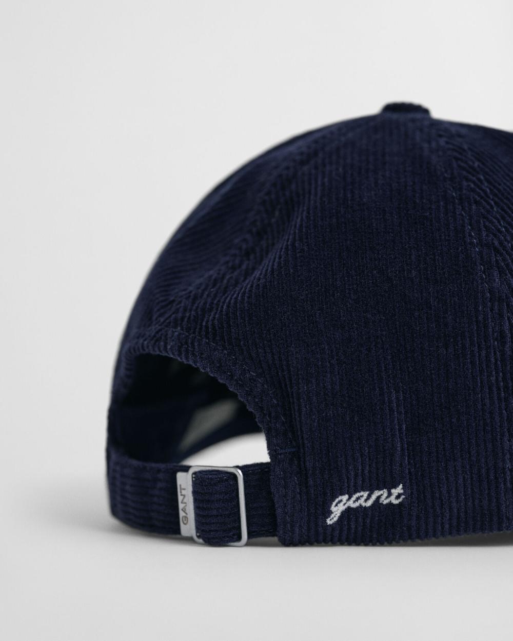 Gant G Badge Corduroy Cap Evening Blue