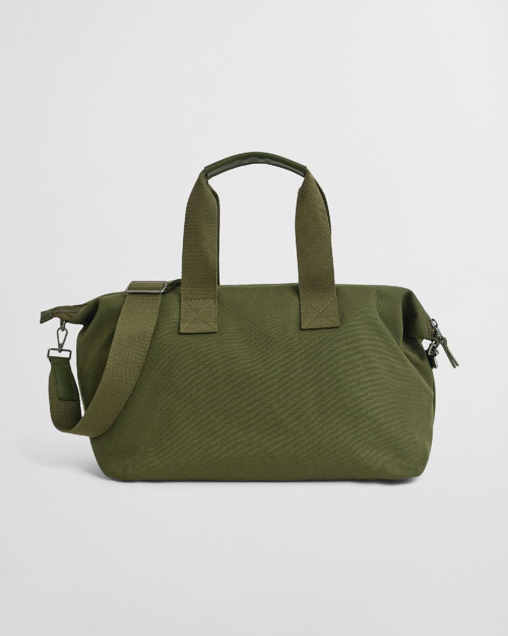 Gant G Badge Cotton Canvas Duffel Bag Moss Green
