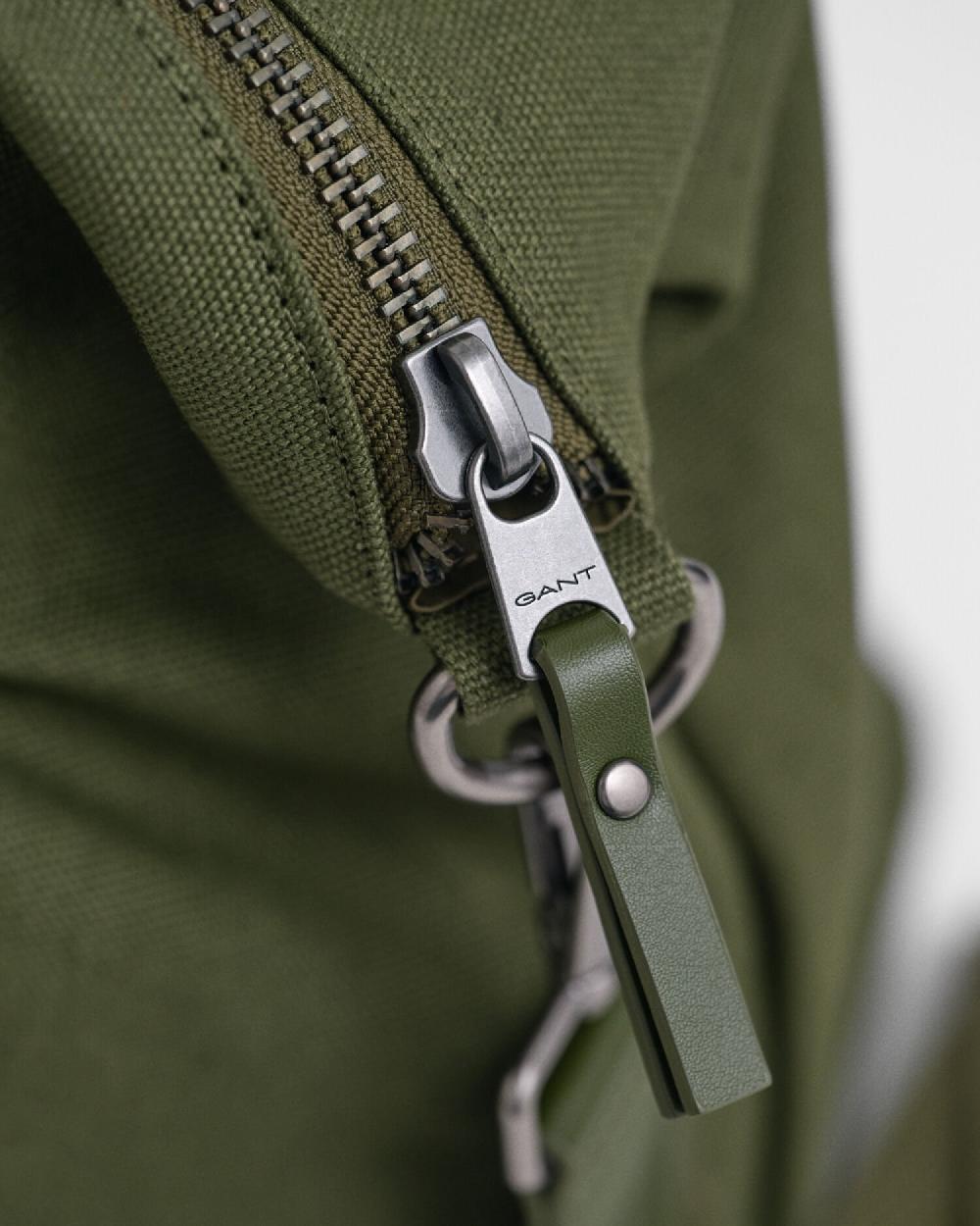 Gant G Badge Cotton Canvas Duffel Bag Moss Green
