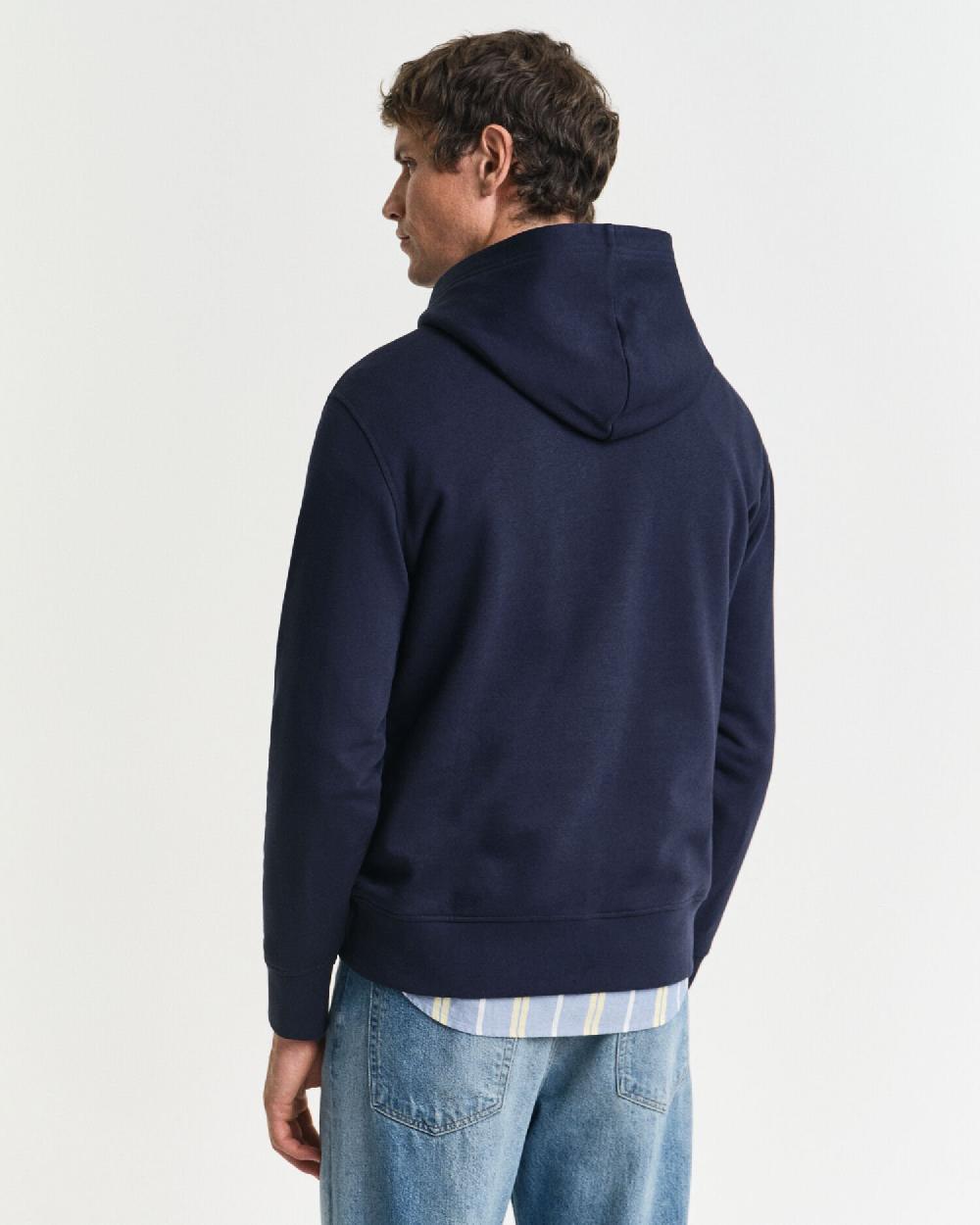 Gant Graphic Hoodie Evening Blue