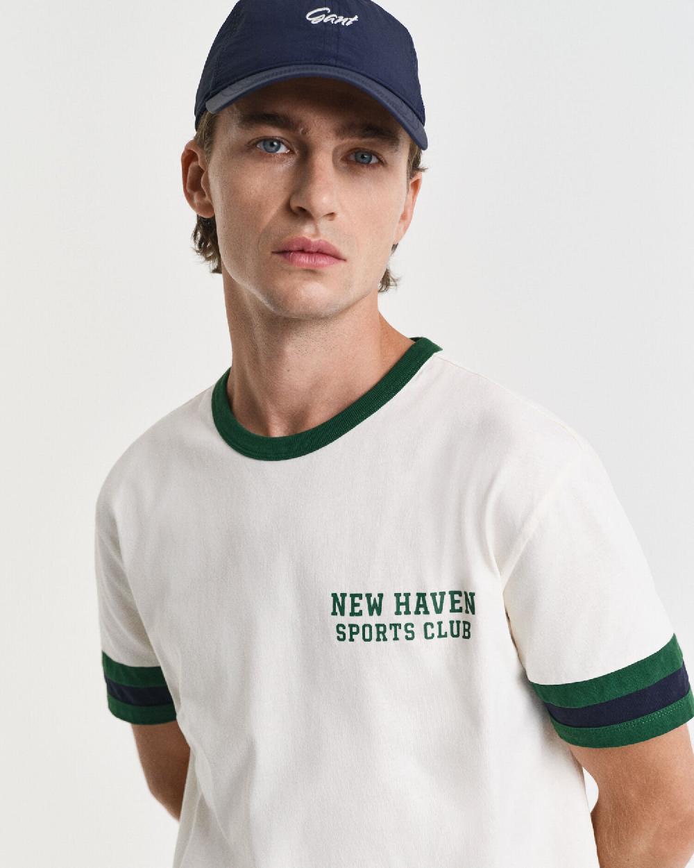 Gant Graphic T-Shirt Cream