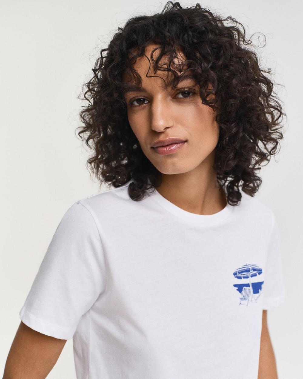Gant Graphic T-Shirt White