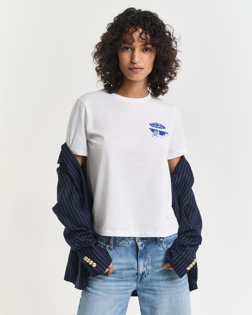 Gant Graphic T-Shirt White
