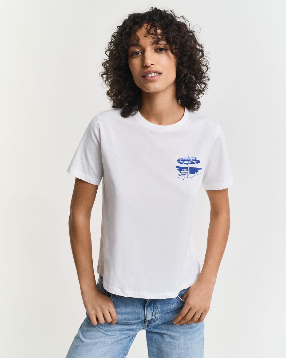 gant Graphic T-Shirt white