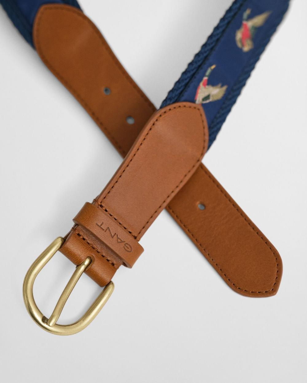 Gant Jacquard Webbed Belt Classic Blue