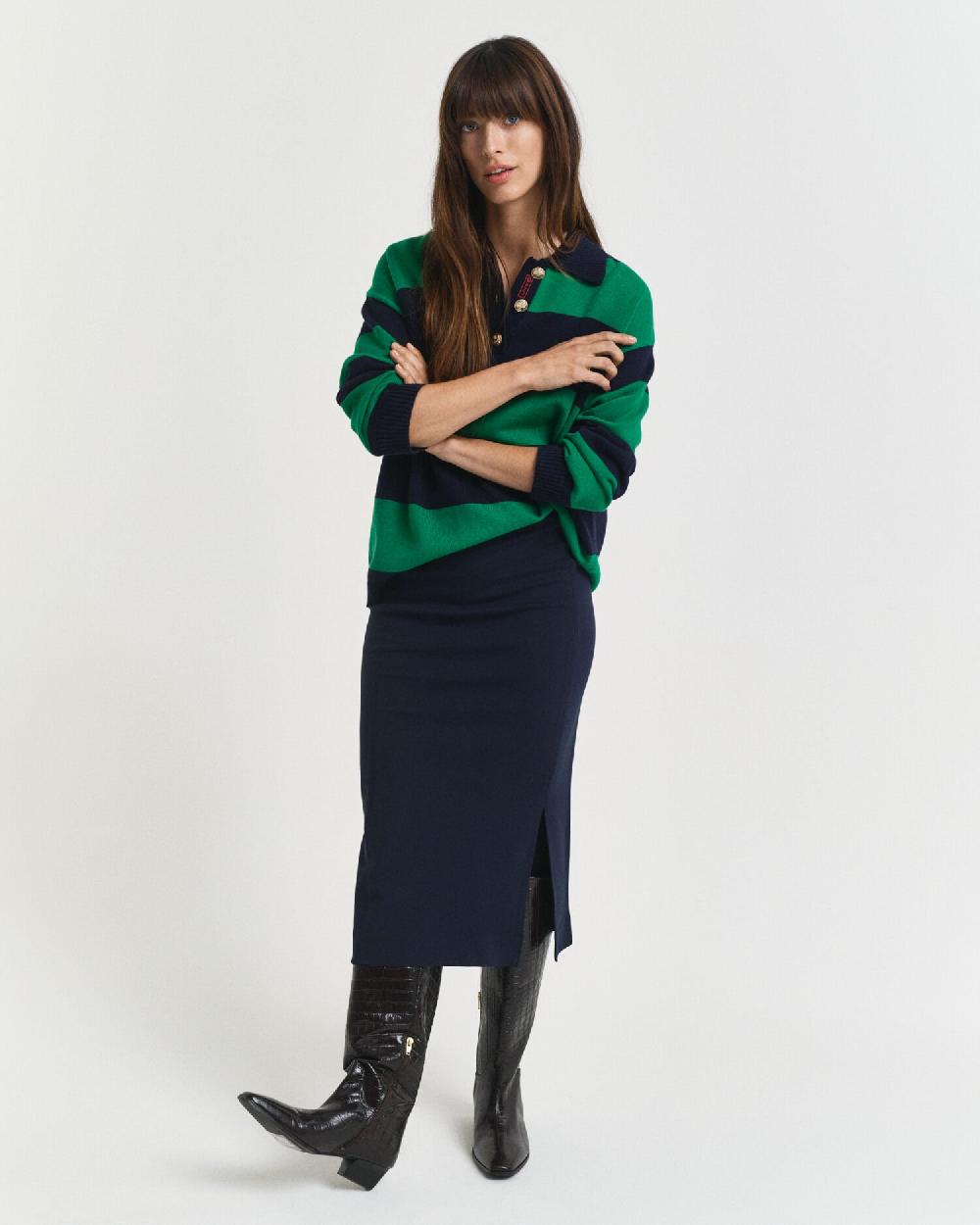 gant Jersey Pencil Skirt evening blue