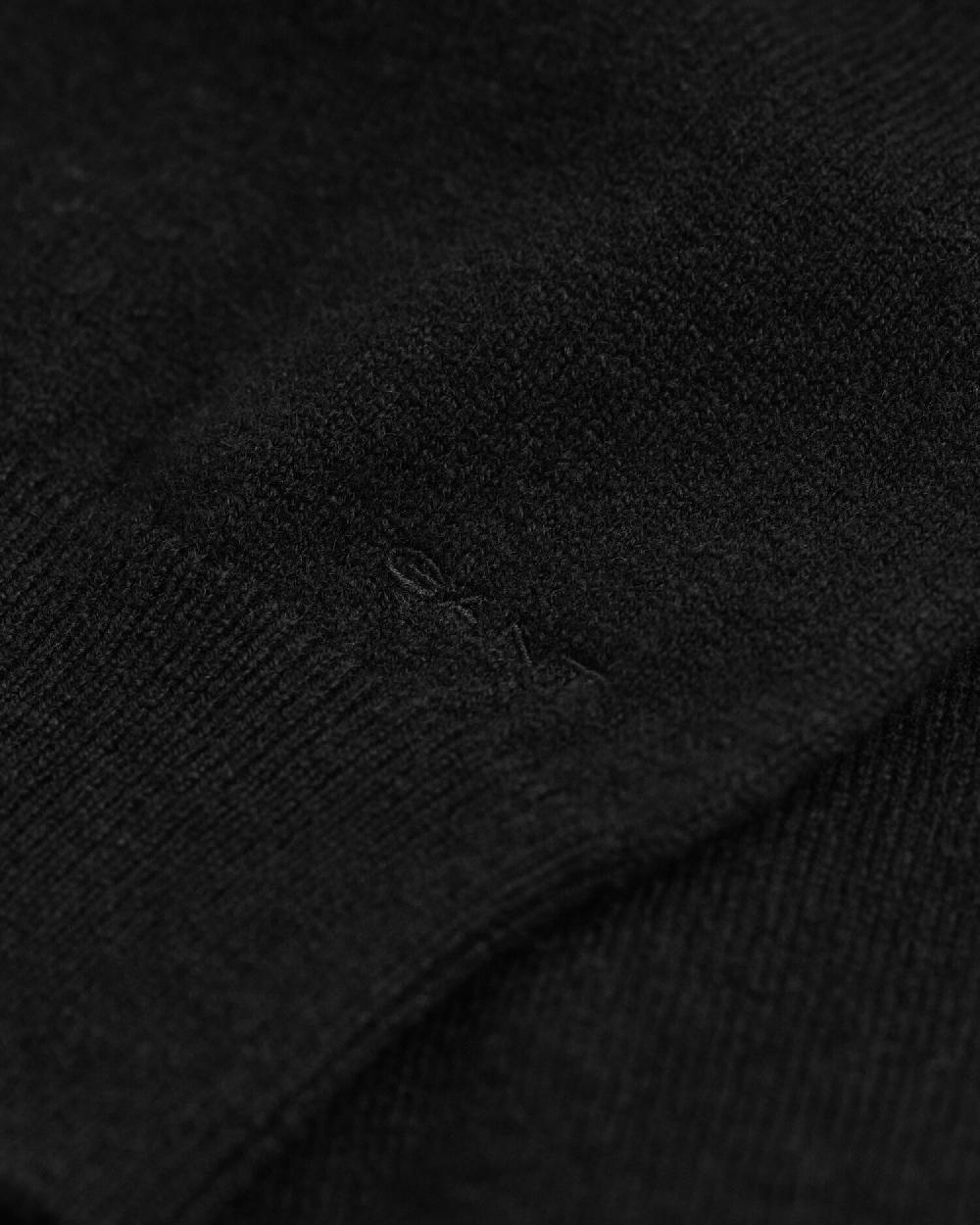 Gant Knitted Superfine Lambswool Dress Black