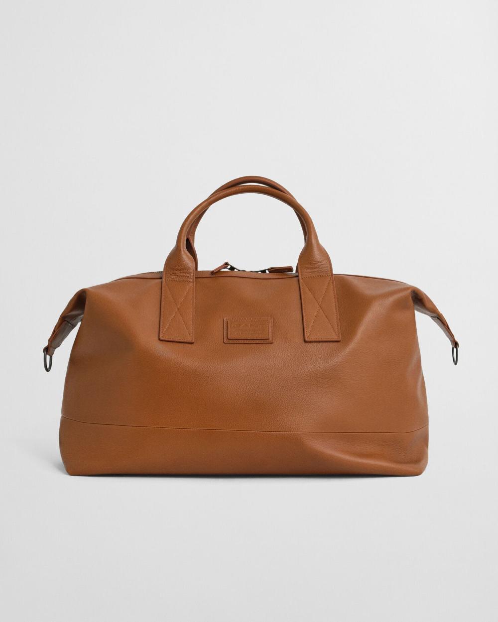 Gant Leather Duffel Bag Cognac