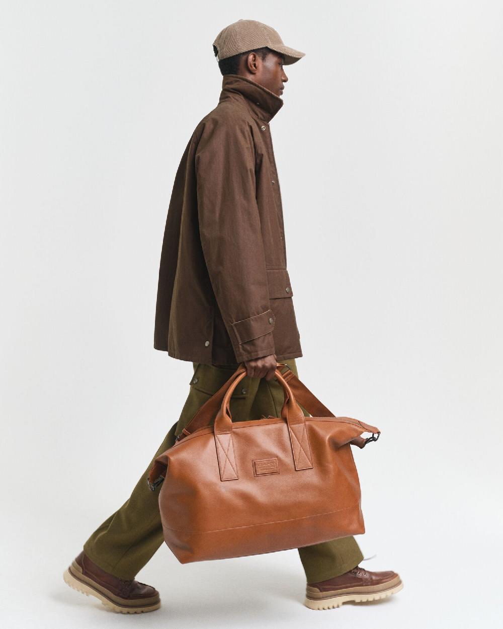 gant Leather Duffel Bag cognac