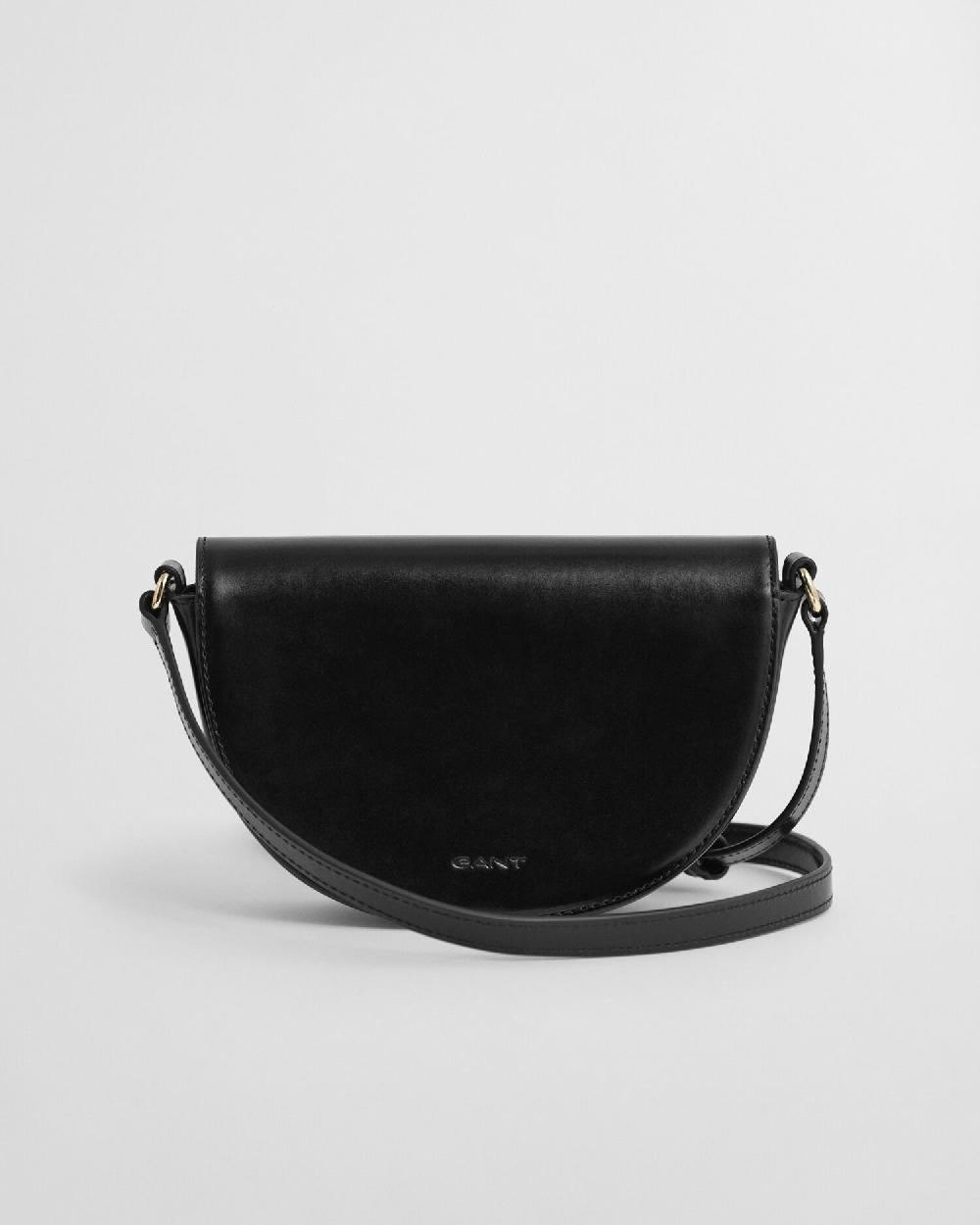Gant Leather Shoulder Bag Black