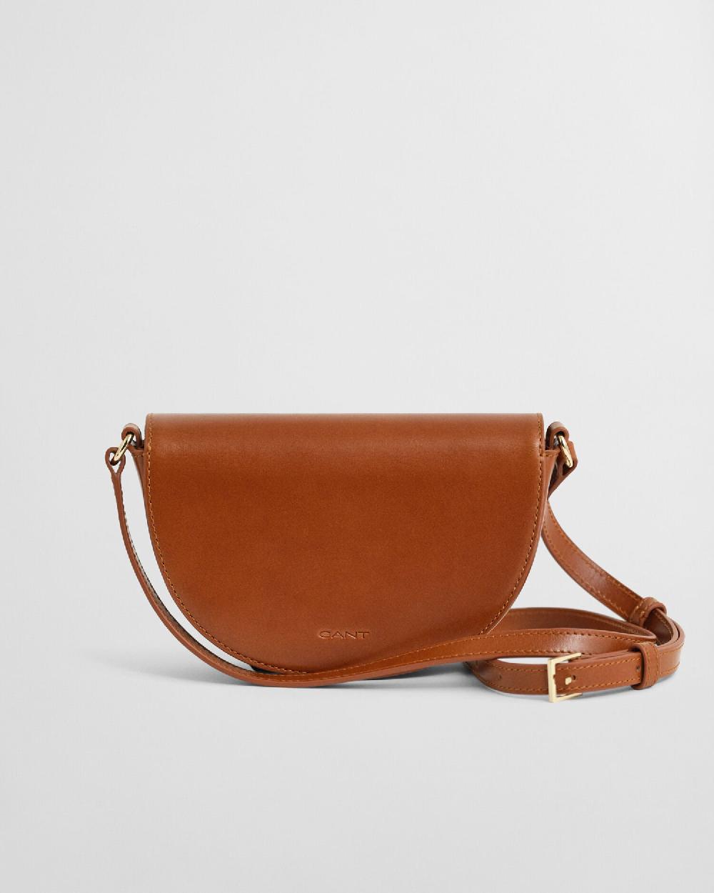 Gant Leather Shoulder Bag Cognac