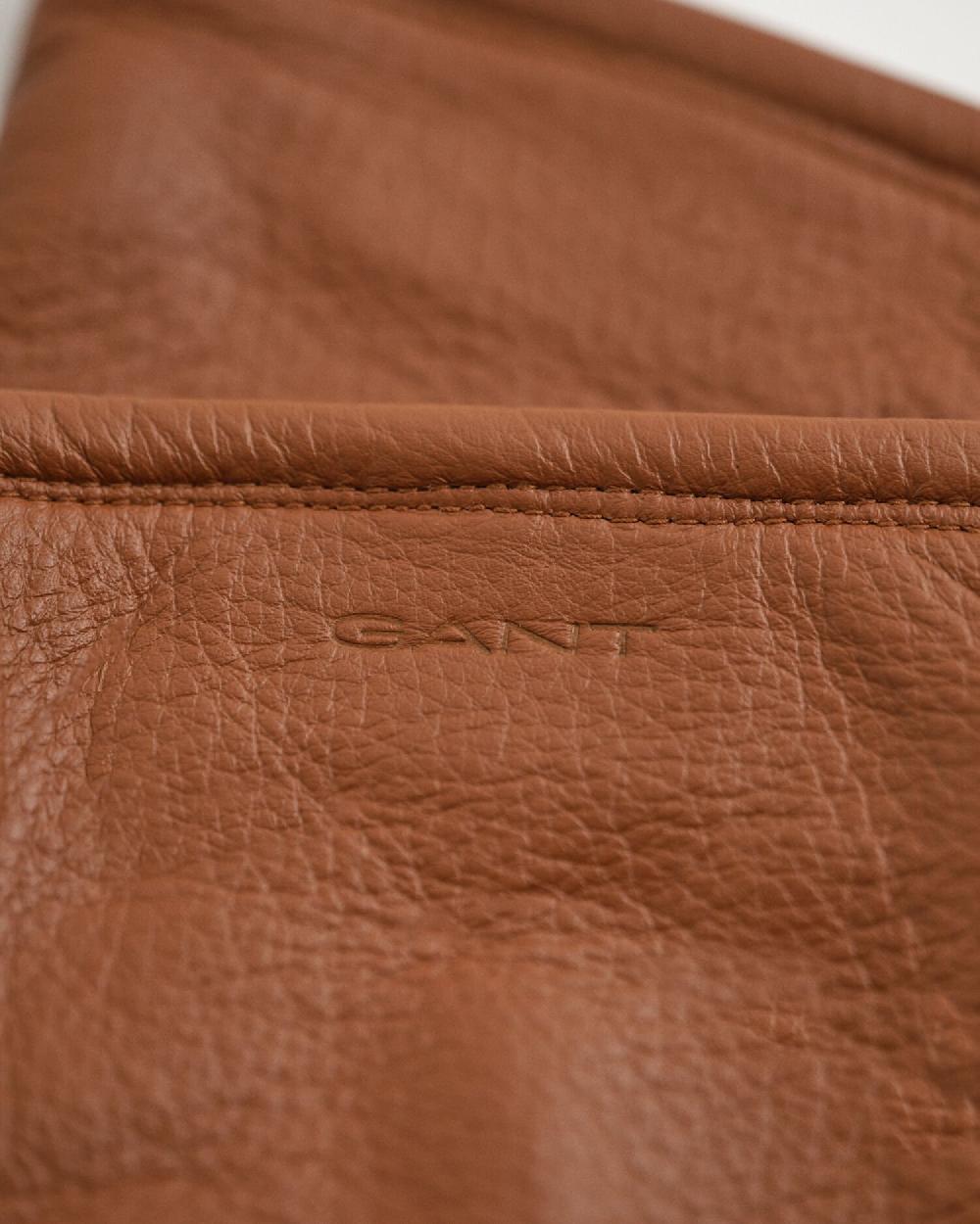 Gant Leather Work Gloves Cognac