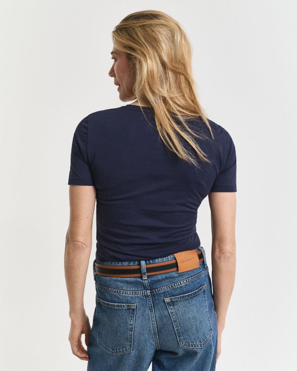Gant Light Cotton T-Shirt Evening Blue
