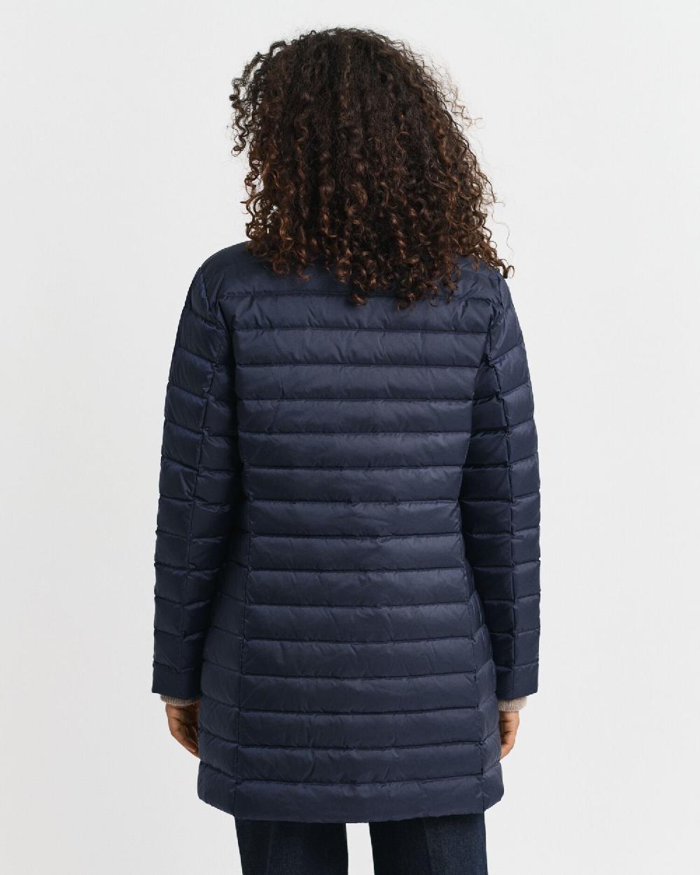 Gant Light Down Coat Evening Blue