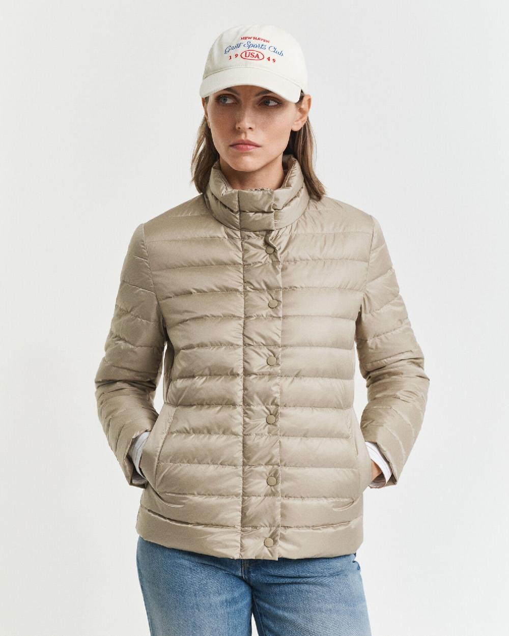 Gant Light Down Jacket Concrete Beige