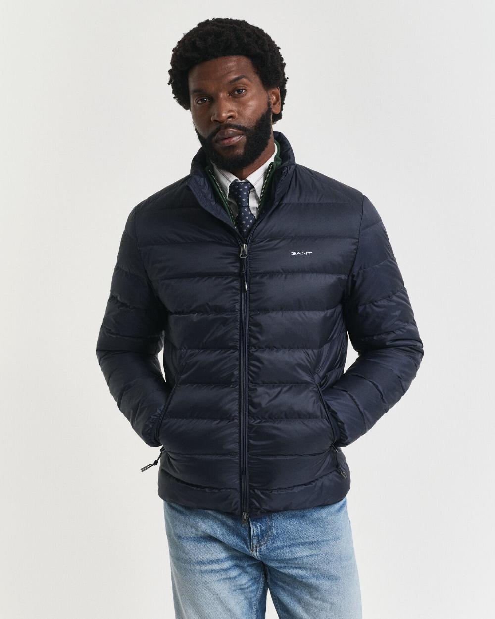 Gant Light Down Jacket Evening Blue