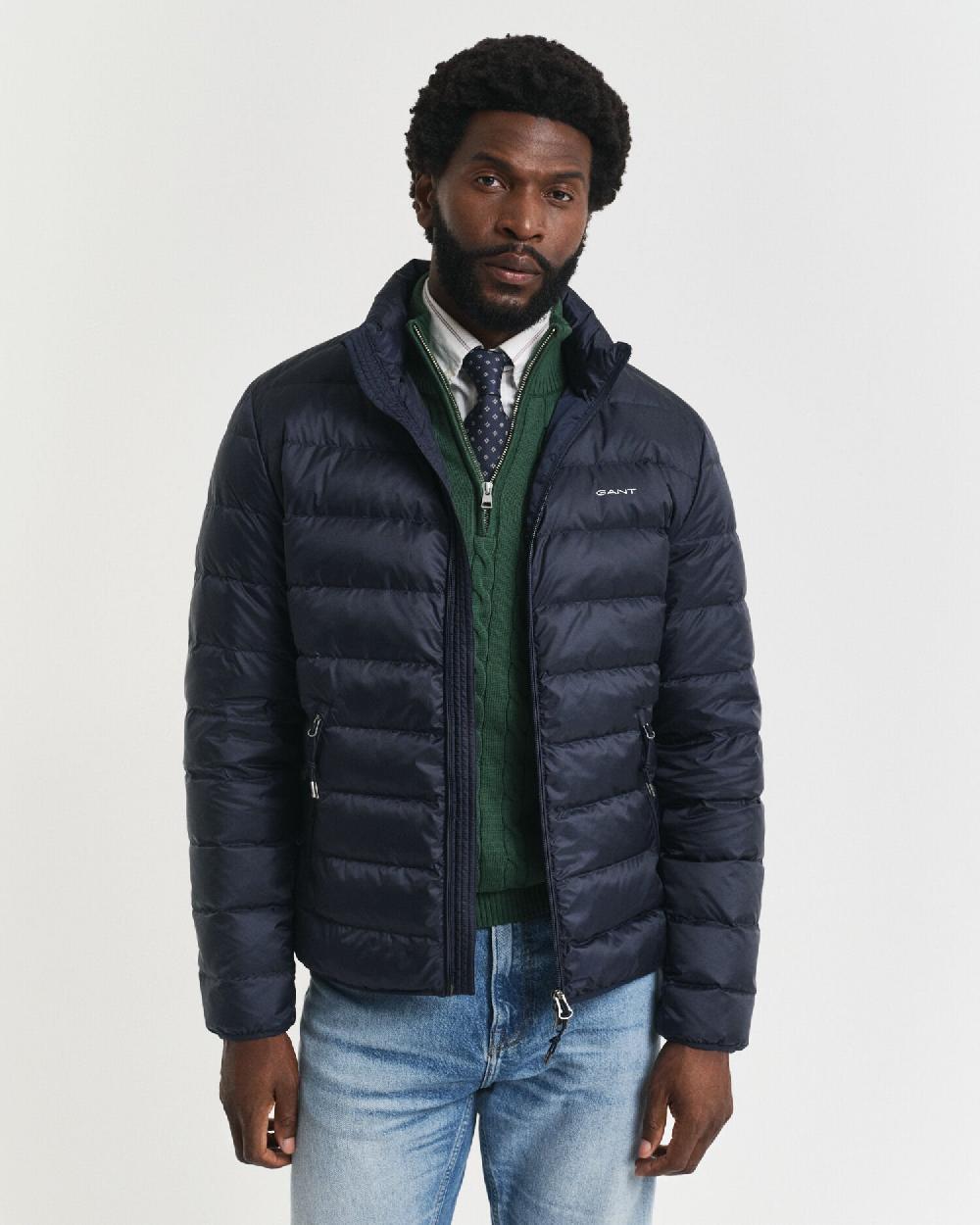 gant Light Down Jacket evening blue