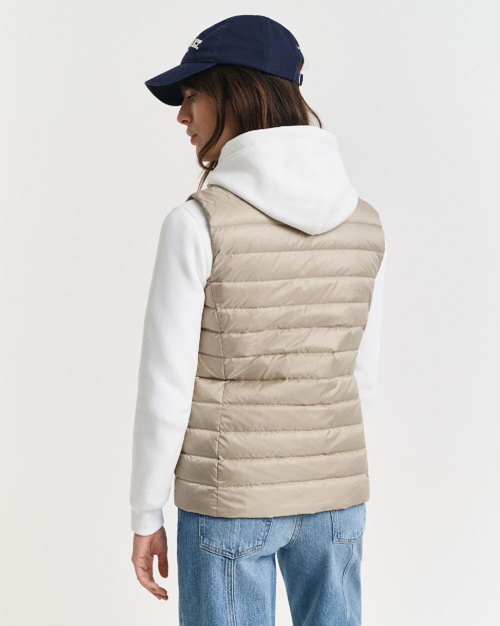 Gant Light Down Vest Concrete Beige