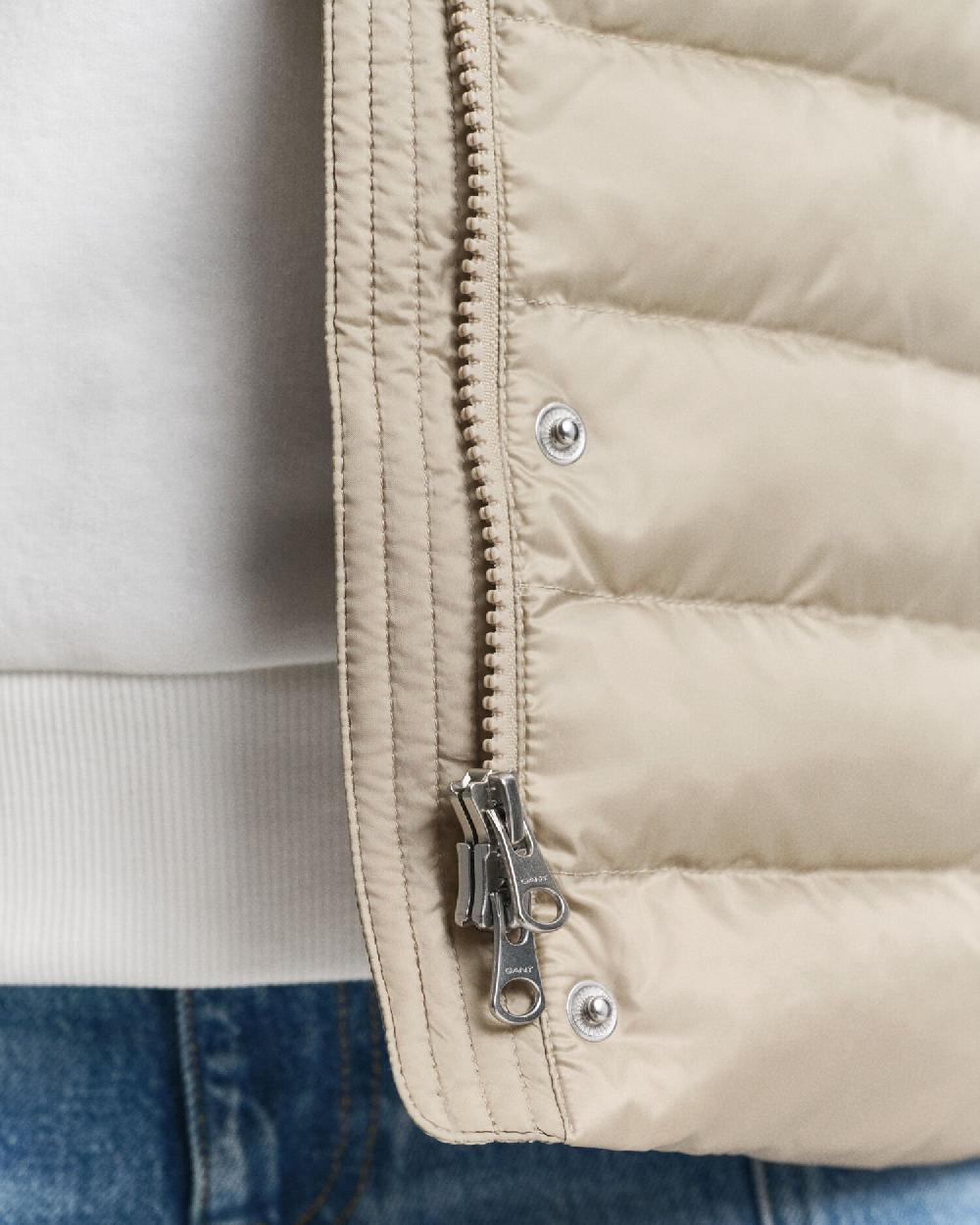 Gant Light Down Vest Concrete Beige