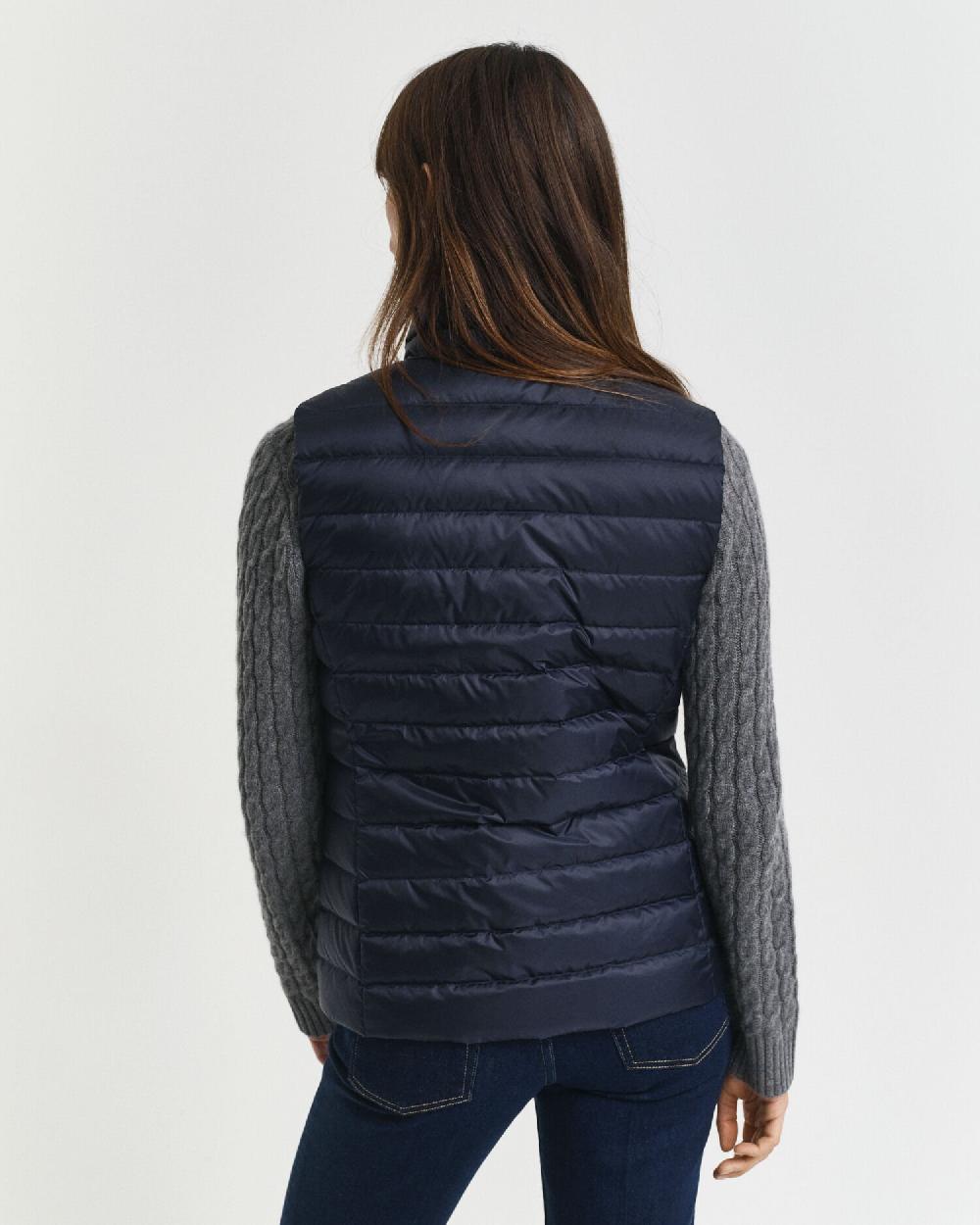 Gant Light Down Vest Evening Blue