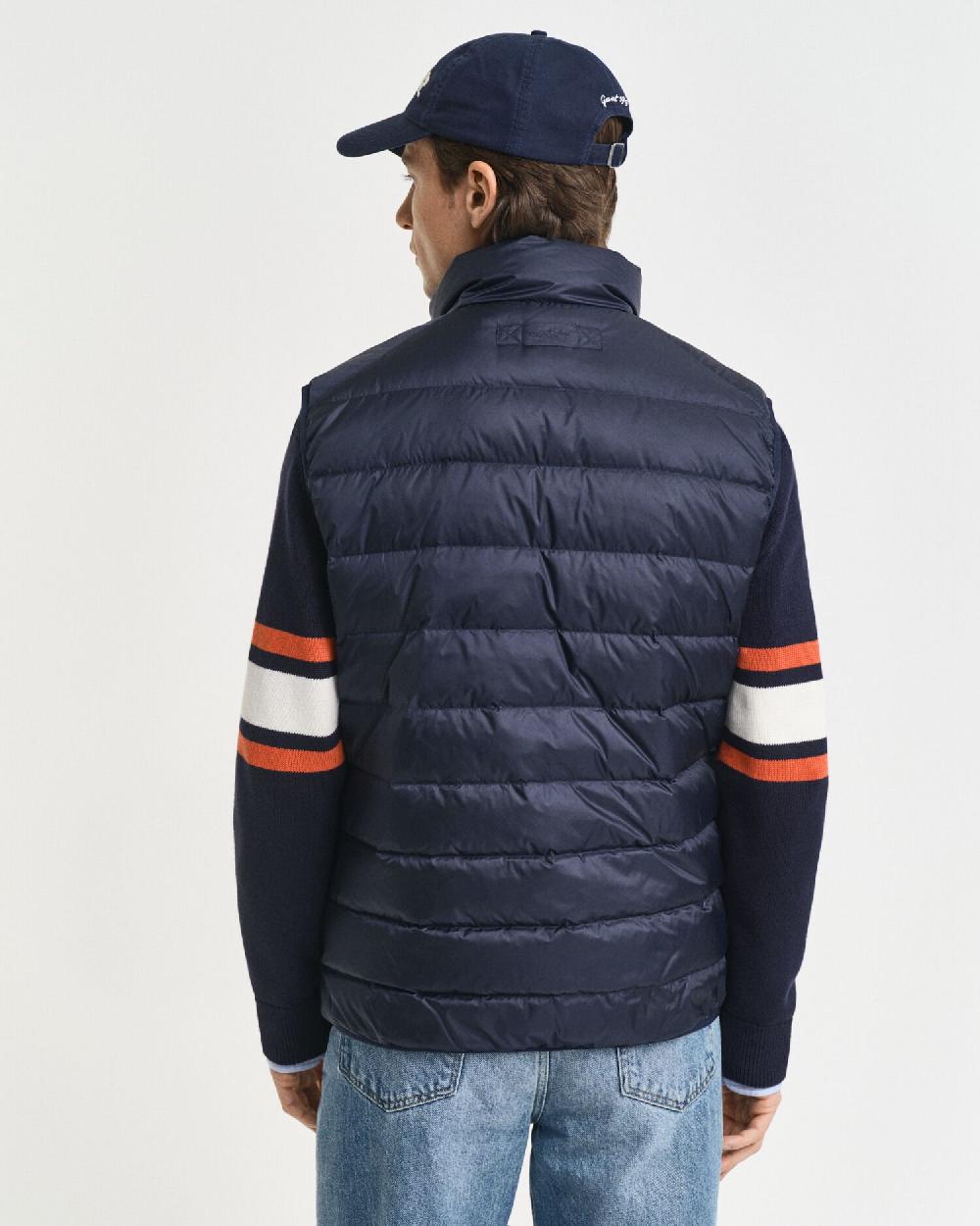 Gant Light Down Vest Evening Blue