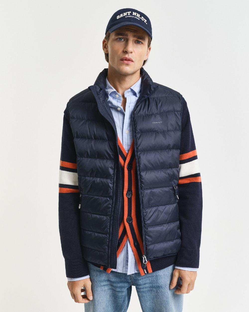 gant Light Down Vest evening blue