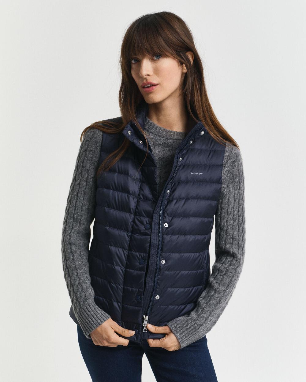 gant Light Down Vest evening blue
