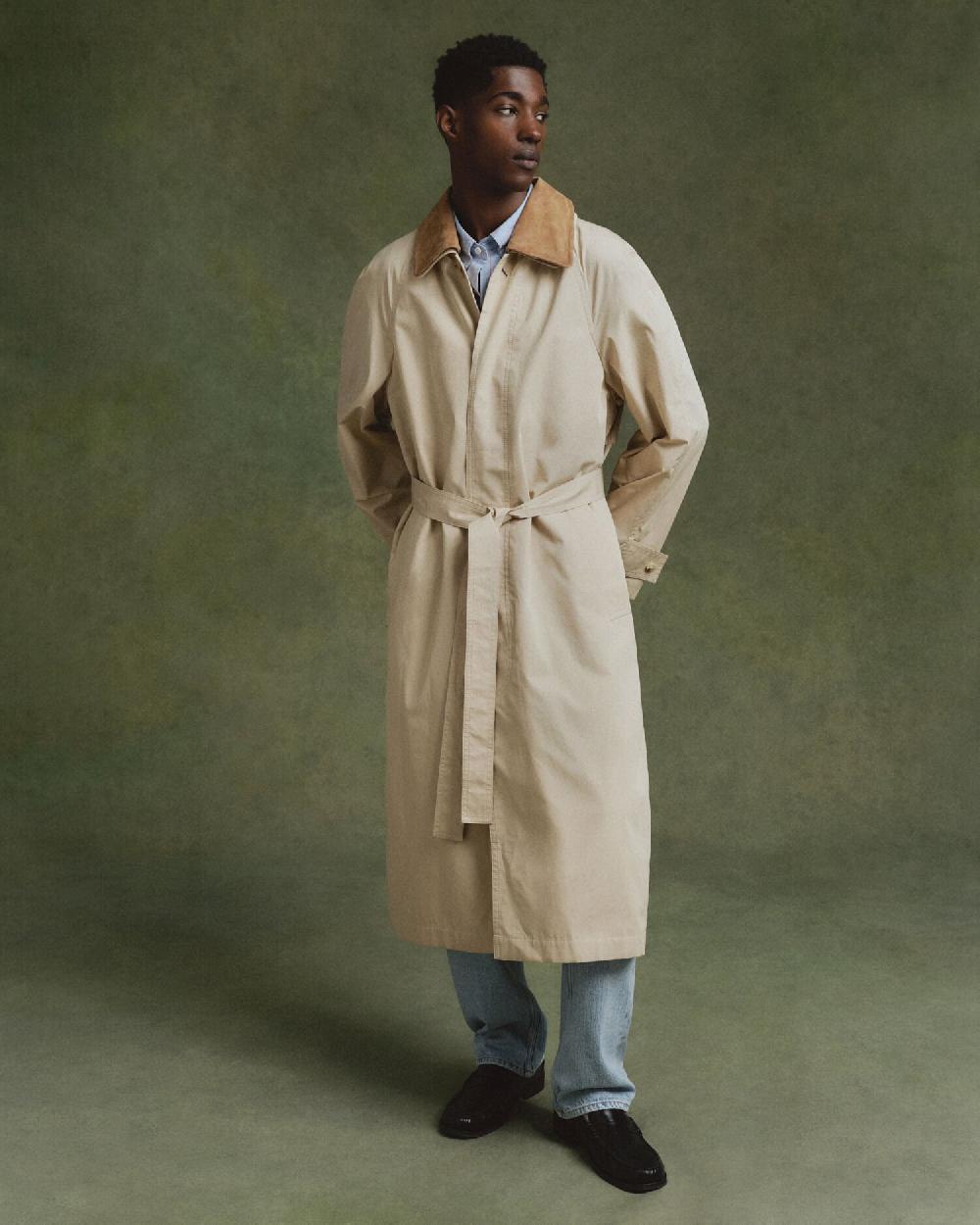 Gant Lightweight Cotton Coat Dry Sand