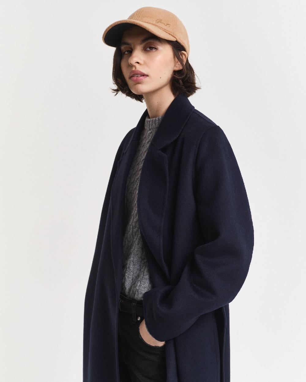 gant Lustrous Melton Cap whiskey brown