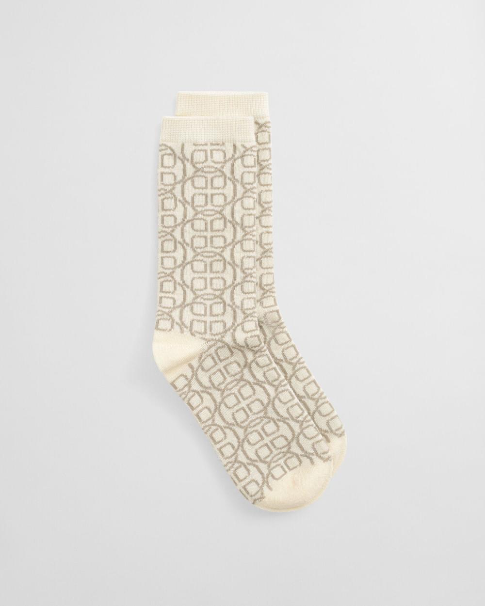 gant Monogram Socks cream