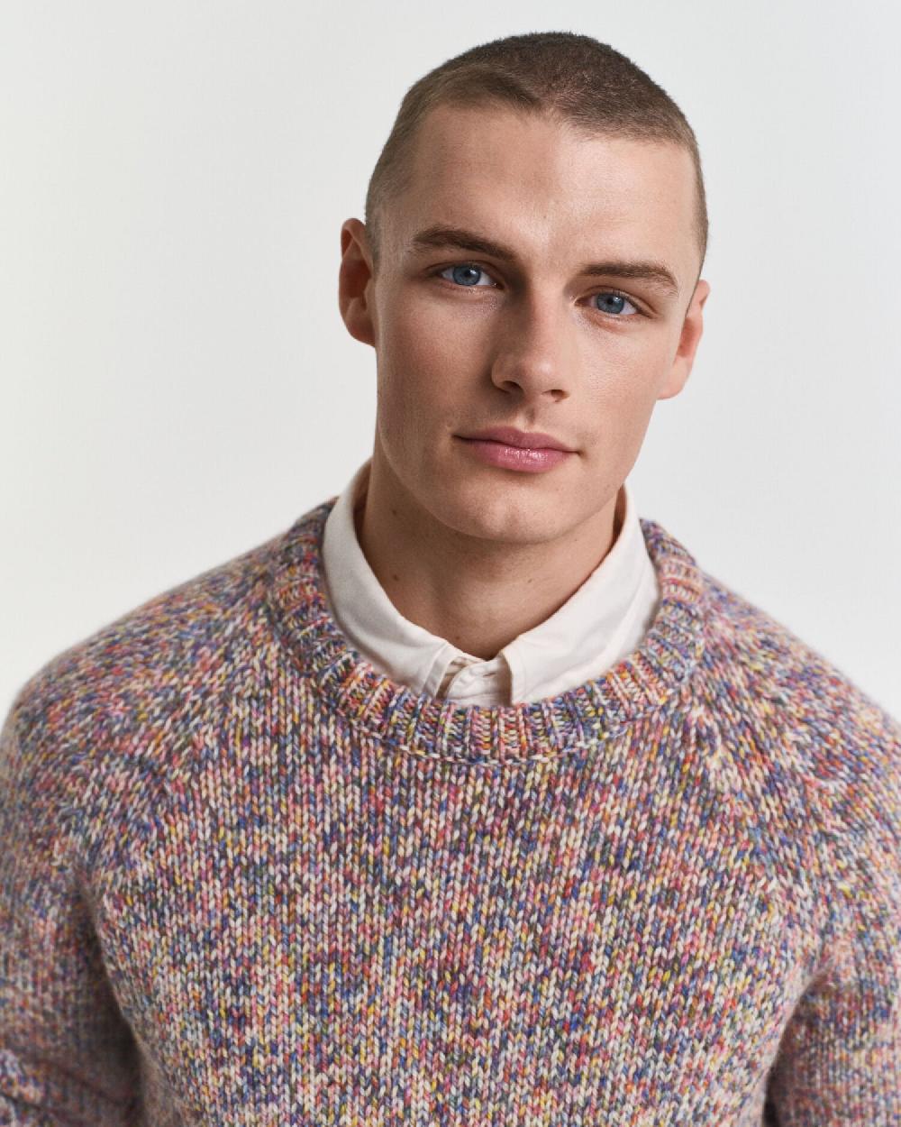 Gant Multicolored Crew Neck Sweater Multicolor