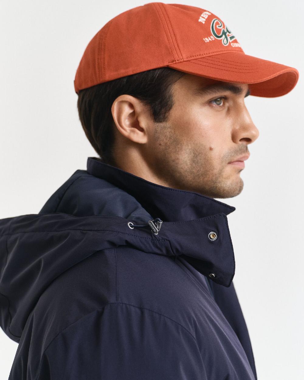 Gant Padded Car Coat Evening Blue