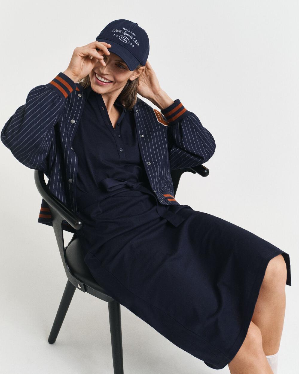 gant Piqué Polo Dress evening blue