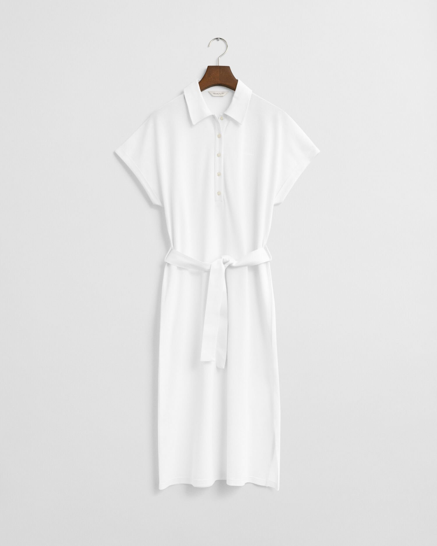 gant Piqué Polo Dress white
