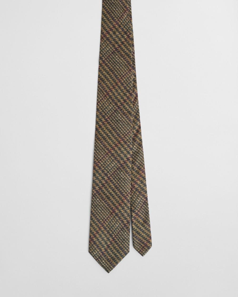 Gant Prince Of Wales Tie Plumped Red