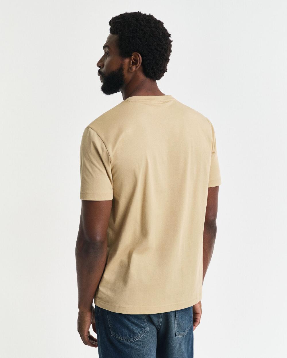 Gant Printed Graphic T-Shirt Oak Beige