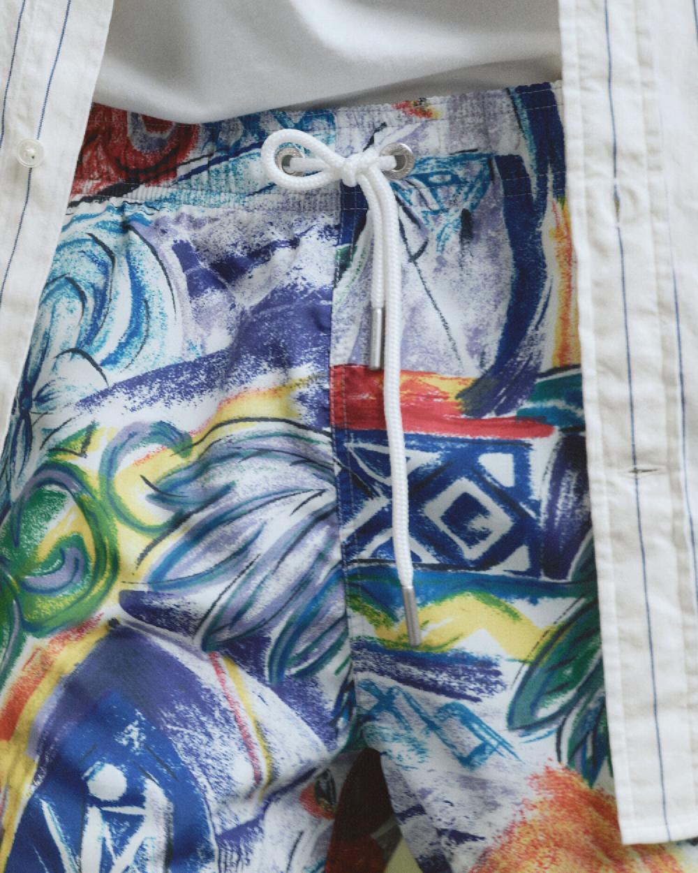 Gant Printed Swim Shorts Multicolor