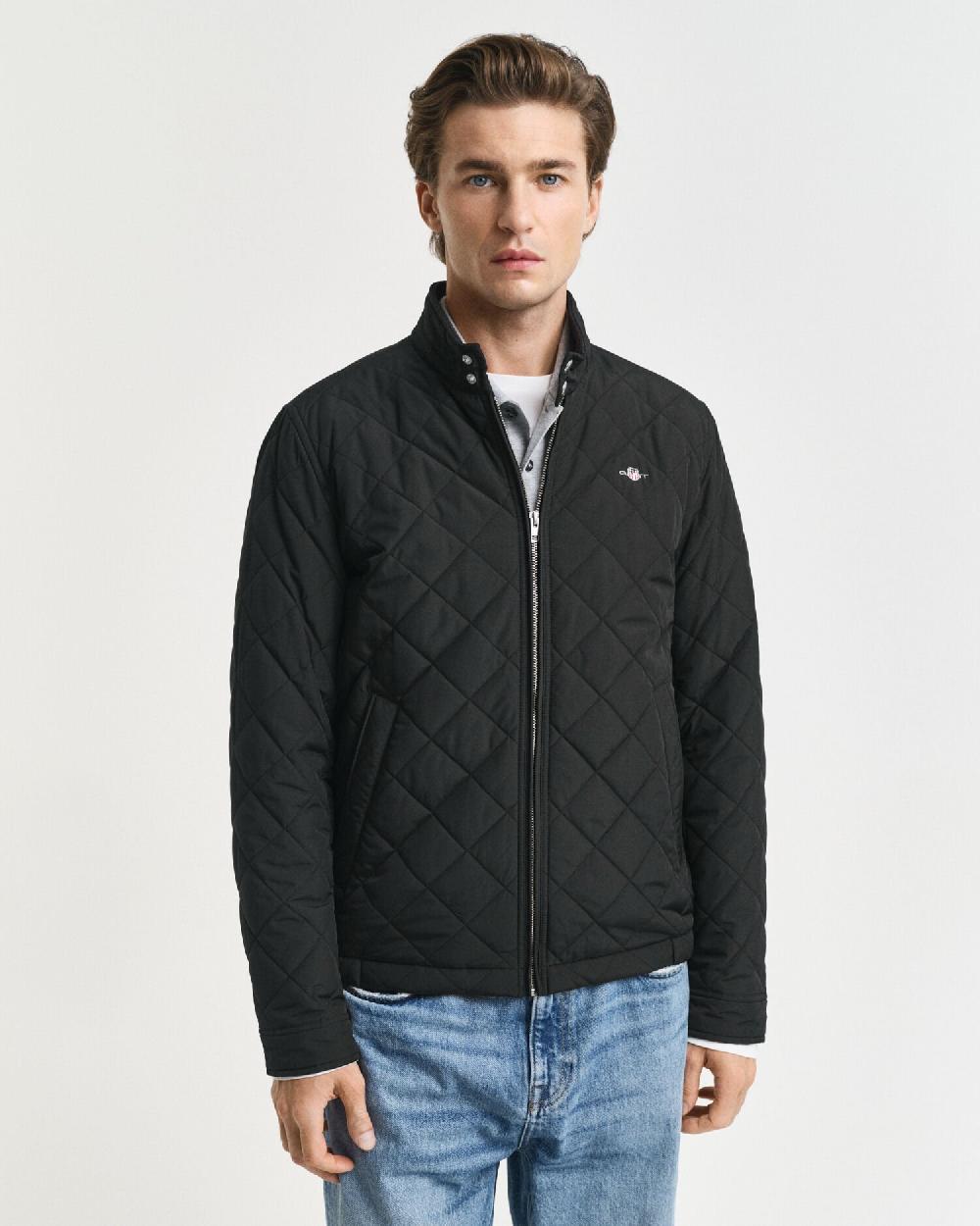 Gant Quilted Windcheater Black