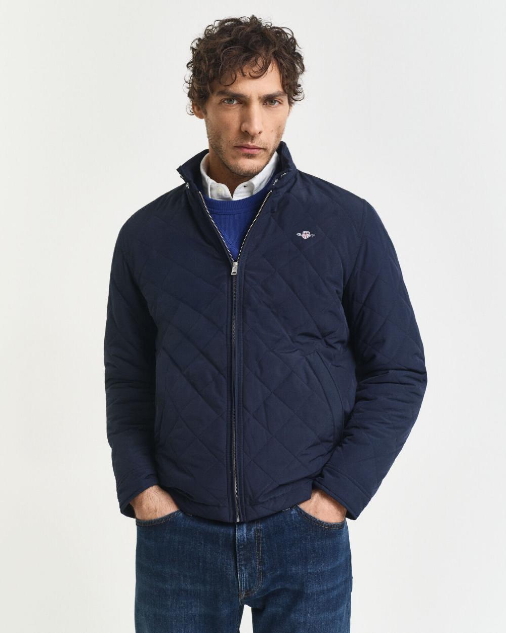 Gant Quilted Windcheater Evening Blue