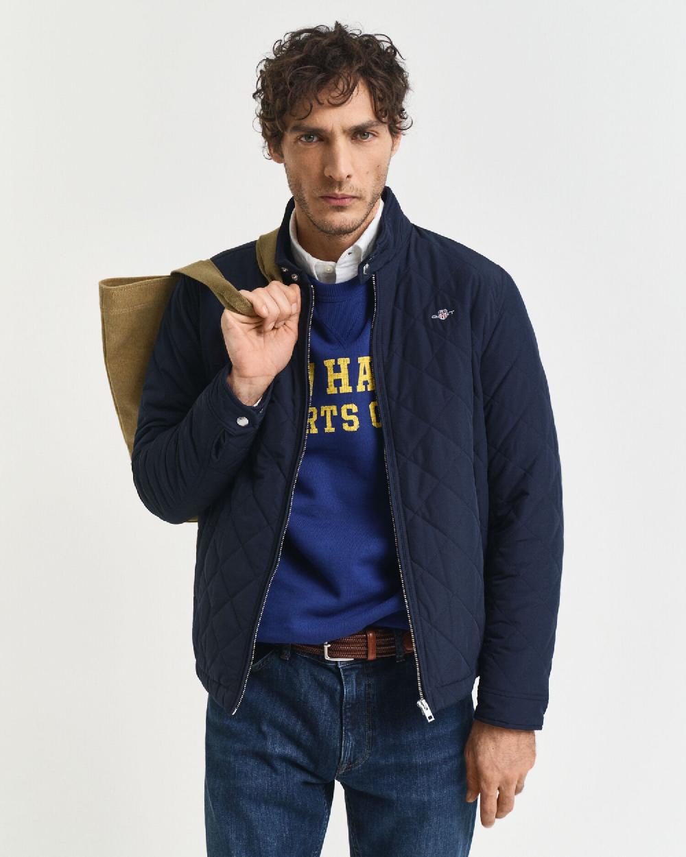 gant Quilted Windcheater evening blue