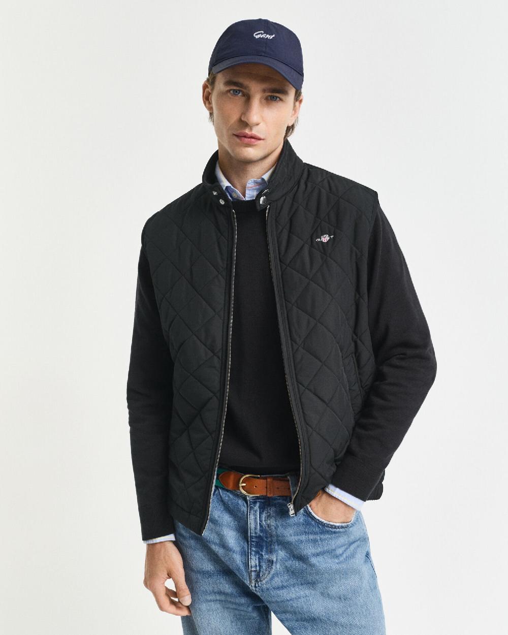 gant Quilted Windcheater Vest black