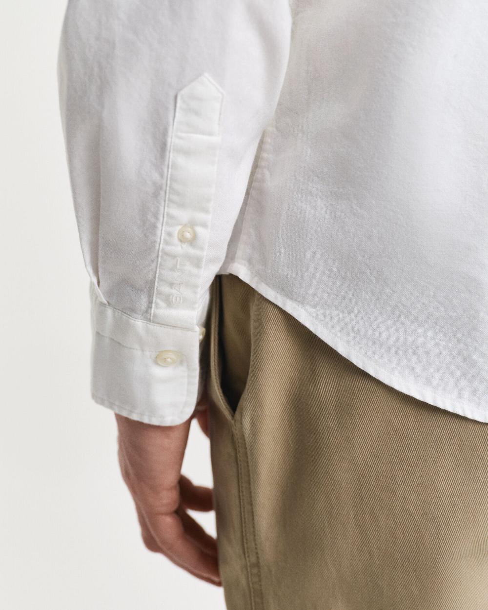 Gant Regular Fit Archive Oxford Shirt Eggshell