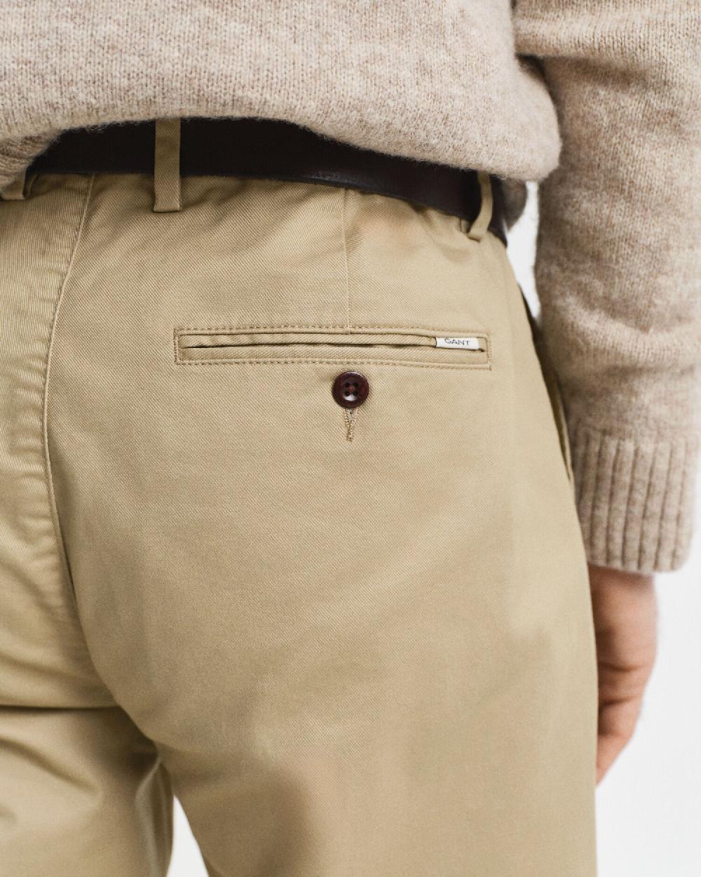 Gant Regular Fit Chinos Dark Khaki