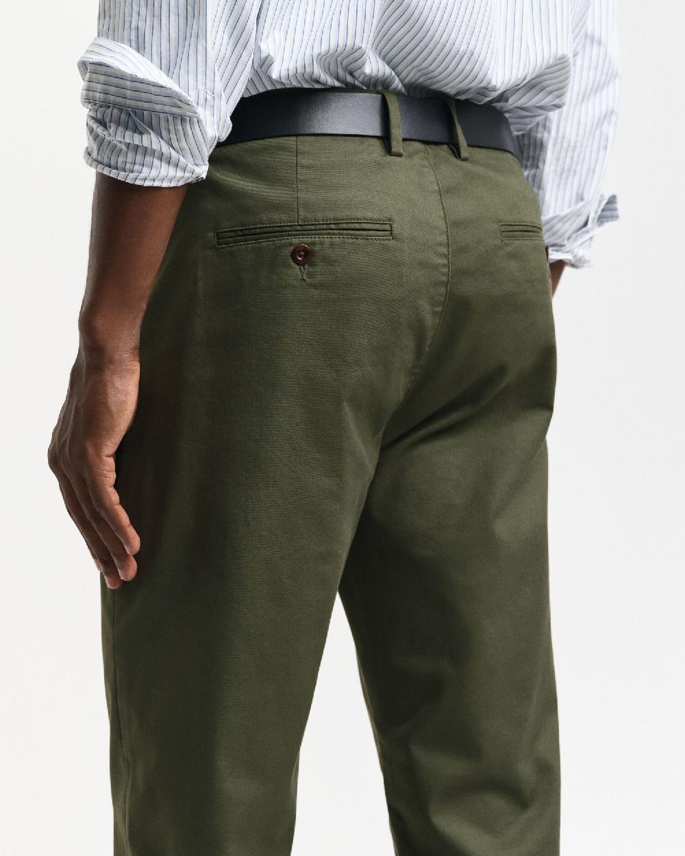 Gant Regular Fit Chinos Juniper Green