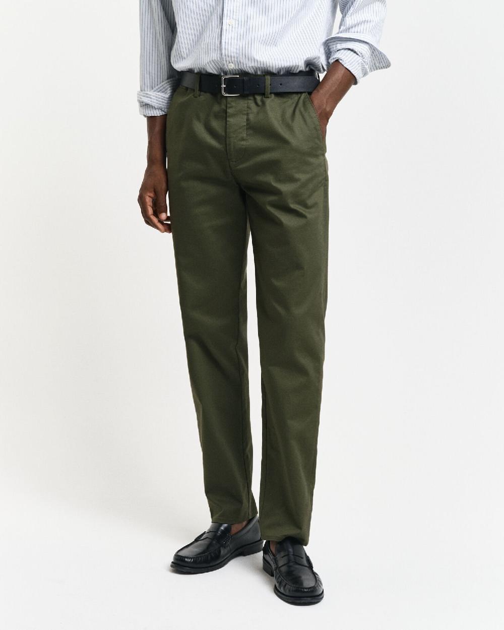 Gant Regular Fit Chinos Juniper Green
