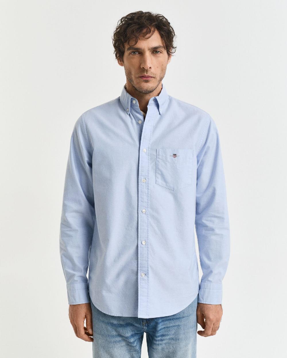 Gant Regular Fit Classic Oxford Shirt Light Blue
