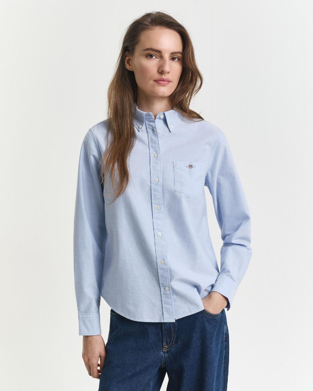 Gant Regular Fit Classic Oxford Shirt Light Blue